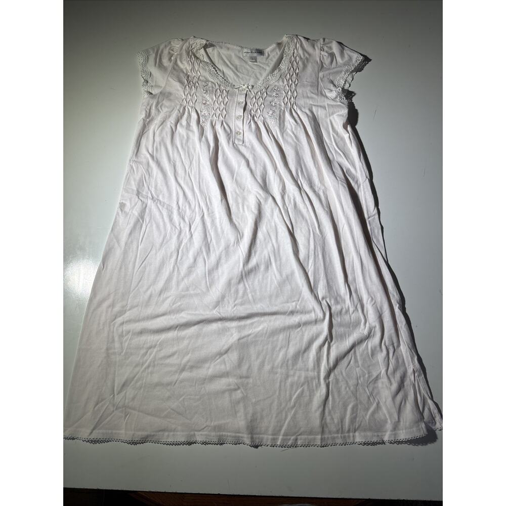 Vintage Miss Elaine Woman’s Nightgown Dress Light Pink Size Large